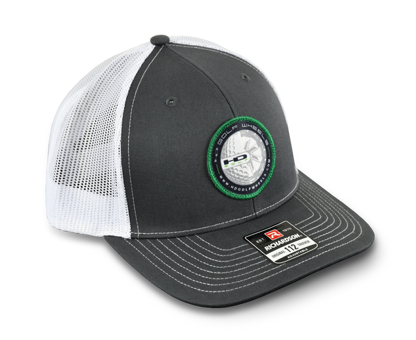 HD GOLF WHEELS OFFICIAL RICHARDSON SNAP BACK HAT Gray White Green. HPD Wheels