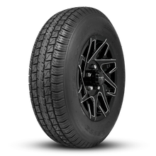 Load image into Gallery viewer, HD Trailer ReadyMount Wheel &amp; Tire Assembly | BIAS PLY | Canyon - Gloss Black Milled Edge | 5 lug