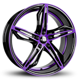 HD Wheels Fly Cutter 20x8.5 +35 5x114.3mm 73.1mm Gloss Purple&BK/Machined Face