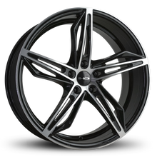 Load image into Gallery viewer, HD Wheels Fly Cutter 18x8 +35 5x114.3mm 73.1mm Gloss Black/Machined Face