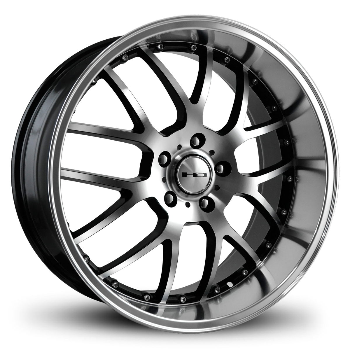 HD Wheels MSR 20x10 +25 5x114.3mm 73.1mm Gloss Black/Machined Face ...