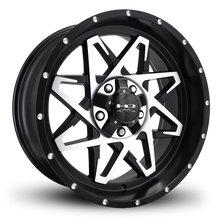 Load image into Gallery viewer, HD Offroad Caliber 20x9 +0 5x127/5x139.7mm 106.2mm Satin Black/Machined Face