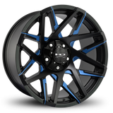 HD Offroad Canyon 20x10 -25 5x127/5x139.7mm 78.1mm Satin Blue&BK/Milled Face