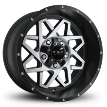 Load image into Gallery viewer, HD Offroad Gridlock 20x10 -25 5x127/5x139.7mm 106.2mm Satin Black/Machined Face