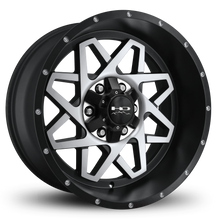 Load image into Gallery viewer, HD Offroad Gridlock 20x10 -25 6x135/6x139.7mm 106.2mm Satin Black/Machined Face