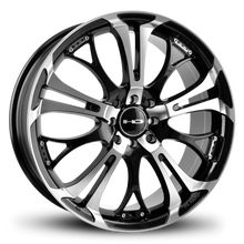 Load image into Gallery viewer, HD Wheels Spinout 17x7 +40 4x100/4x114.3mm 73.1mm Gloss Black/Machined Face