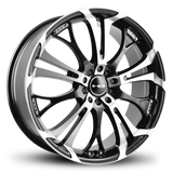 HD Wheels Spinout 18x7.5 +40 5x100/5x114.3mm 73.1mm Gloss Black/Machined Face