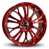 HD Wheels Spinout 18x7.5 +40 5x100/5x114.3mm 73.1mm Sonic Red