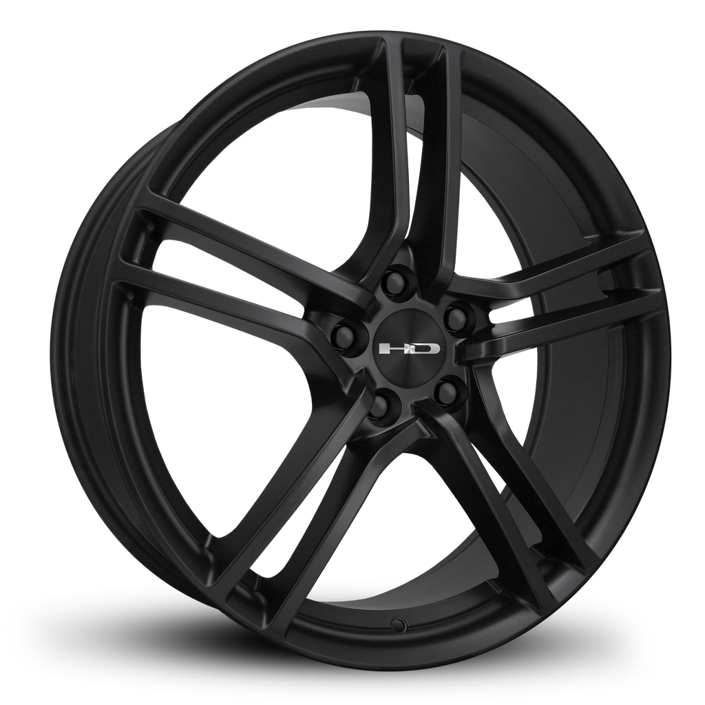 HD Wheels Vento 20x8 +35 5x114.3mm 73.1mm Hyper Black