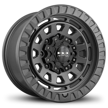 Load image into Gallery viewer, HD Off-Road Overland Sector VENTURE 17x9.0 8x165, 8x170, 8x180 in All Satin Black