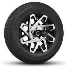 Load image into Gallery viewer, HD Trailer Serviceable Trailer Wheel Rim Center Hub Cap with Removable End for Easy Access to Service Axle Bearing Buddy without having to remove the wheel. 