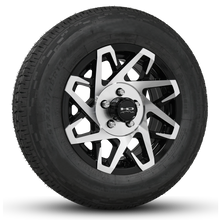 Load image into Gallery viewer, Shop &amp; Buy Online Custom Aluminum Alloy Trailer Wheel Rim &amp; Tire Package Combos in 15 Inch for 5-Lug Trailer Hubs
