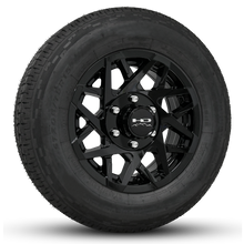 Load image into Gallery viewer, Buy 16 Inch Canyon Trailer Wheel Rim &amp; Tire Packages Online at HD Traielr Wheels in 6-Lug All Gloss Black