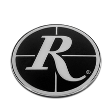 Load image into Gallery viewer, Replacement 75mm Remington Off-Road Logos for V1 Chrome Center Caps