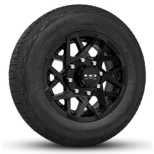 Load image into Gallery viewer, Shop Online the HD Canyon Trailer Wheel Rim &amp; Tire Package in 16x6.0 Heavy Duty 8-Lug in All Gloss Black Finish