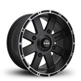 HD Off-Road Wheels 8-Point ATV/UTV | Satin Black w Machined Lip Edge