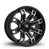 HD Off-Road Wheels Hollow Point ATV/UTV | Satin Black Machined Face