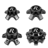 Remington Off-Road - Off-Road Trailer Satin Black Wheel Center Caps