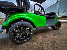 Load image into Gallery viewer, Shop the HD Golf Wheels SAW Gloss Black Milled Edges &amp; Lip online today for your Club Car, Cushman, EZGO, ICON EV, Garia, Massimo, Polaris, or Yamaha Golf Cart.