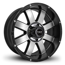 Load image into Gallery viewer, HD Off-Road Wheels Truck Wheels 20x10.0 | 5x139.7 | et-25mm | 4.0 in | 78.1mm HD Off-Road 8-Point Wheels | Satin Black Machined Face