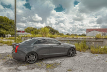 Load image into Gallery viewer, HD Wheels Passenger Car Wheels Fly Cutter in Custom Color Grey and Black Split 5 Spoke with Directional Spokes 18x8.0 and 20x8.5 5x114.3, 5x4.50 Bolt Pattern Battleship Shark Skin Cadillac ATS