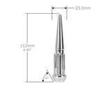 Large Diameter Spiked Spline Lug Nut Kits - Chrome